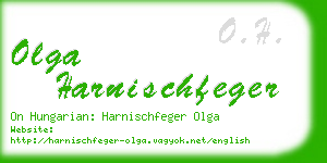 olga harnischfeger business card